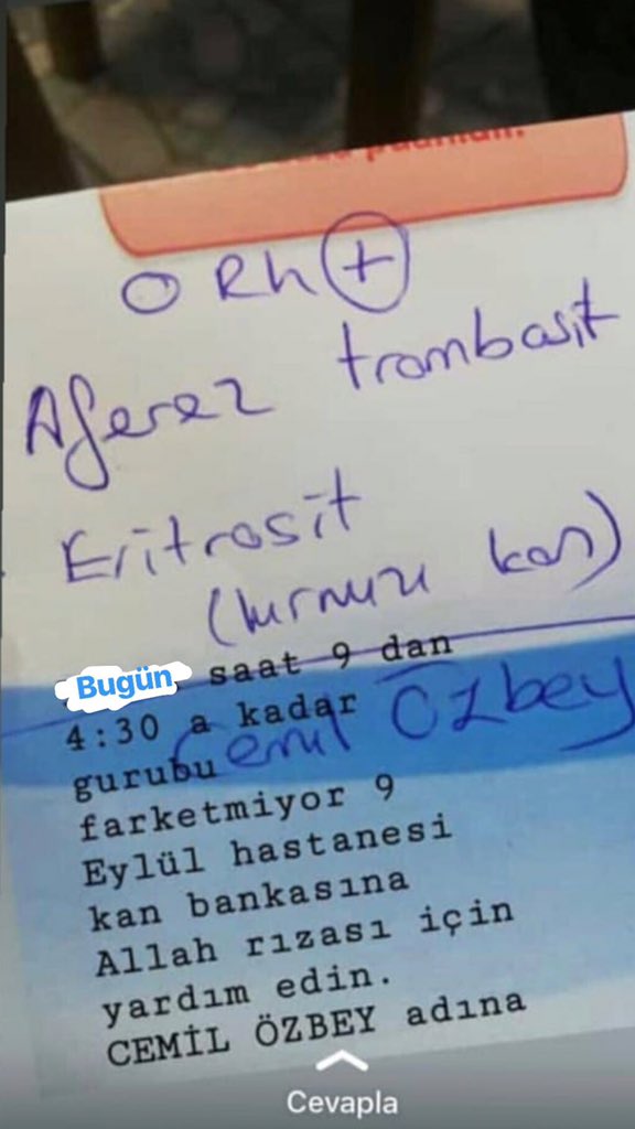 13 yaşındaki çocuğa Lösemi teşhisi konulmuş. Acil bunu herkes paylaşabilir mi?
İletişim: 05545024703