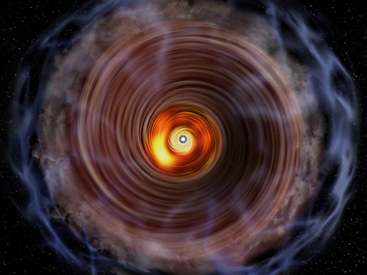 mediainaf's tweet photo. È di gran lunga una delle protostelle più #massicce mai scoperte. Con i suoi 3000 anni d’età è anche la più #giovane protostella massiccia mai scoperta. Si trova a circa 5500 anni luce da noi, e #Alma l’ha osservata “dall’alto” mentre si sta formando https://t.co/fQorWmKtVn #G353 https://t.co/6T2BIusQxO
