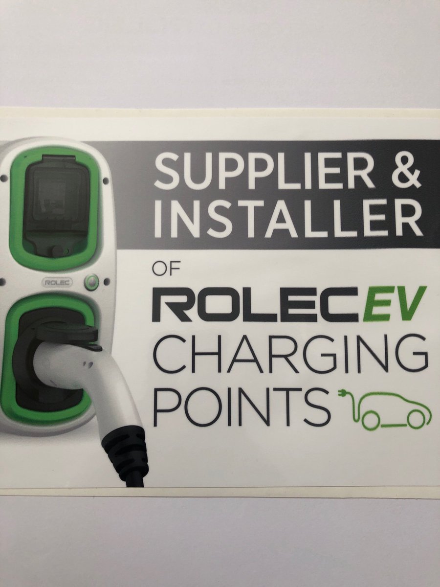 SolutionsSia's tweet photo. Approved installers. Get in contact for a free quote, find out if you can save money by having your charge point installed with us @RolecEV https://t.co/xRPmKRARFS