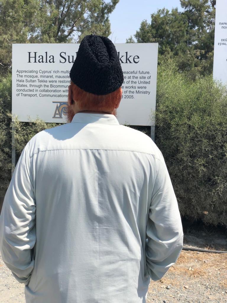 mfarookkazi's tweet photo. @muftitaqiusmani visits today the resting place of #أم_حرام in #Cyrprus, her travelling by sea was a prophecy, as per the narration in #SahihBukhari. She was part of the expedition that landed there (647/649CE), she fell from her mule and passed away. #رضي_الله_عنهم_و_عنهن https://t.co/EYeCZLdmpb