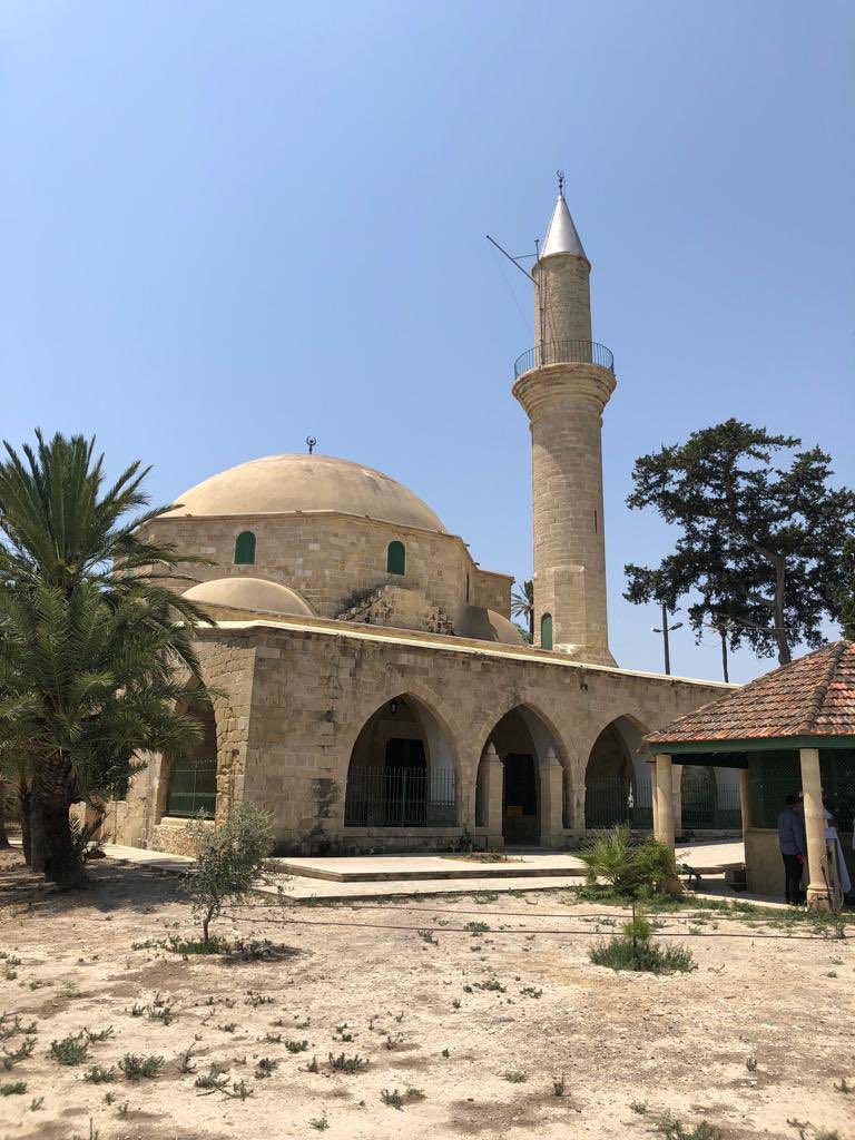 mfarookkazi's tweet photo. @muftitaqiusmani visits today the resting place of #أم_حرام in #Cyrprus, her travelling by sea was a prophecy, as per the narration in #SahihBukhari. She was part of the expedition that landed there (647/649CE), she fell from her mule and passed away. #رضي_الله_عنهم_و_عنهن https://t.co/EYeCZLdmpb
