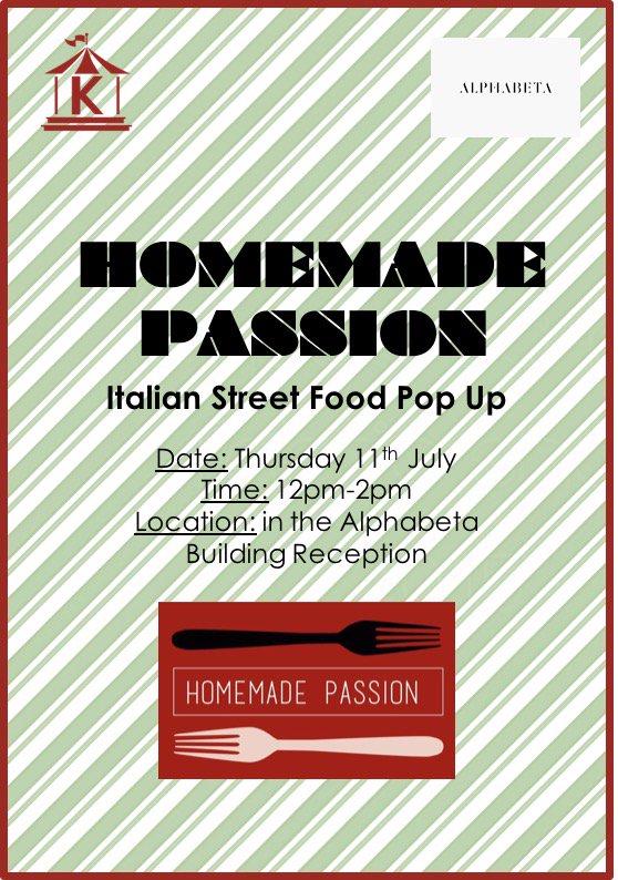 Alphabeta1418's tweet photo. I hope you didn't bring in your lunch today, as we have the amazing @Homemadepassion in our main reception area this lunchtime! HomemadePassion will be serving a variety of different pasta dishes as well as chicken and potatoes, meatballs and more. #Italianfood #popup #popupshop https://t.co/uUIsZtLuST