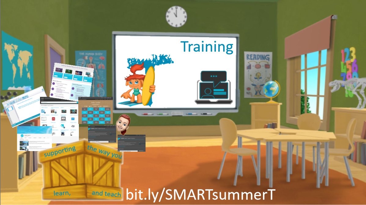 SMARTukconnect's tweet photo. 7 days left! #SMARTsummerCountdown
T. Training - Online resources, find all the links, which was your favourite? What did you learn? Post a link to it or a comment. @SMART_Tech
Click the link for today’s summer surprise! https://t.co/7ibgMTlsLD https://t.co/gUelY7dj7Q