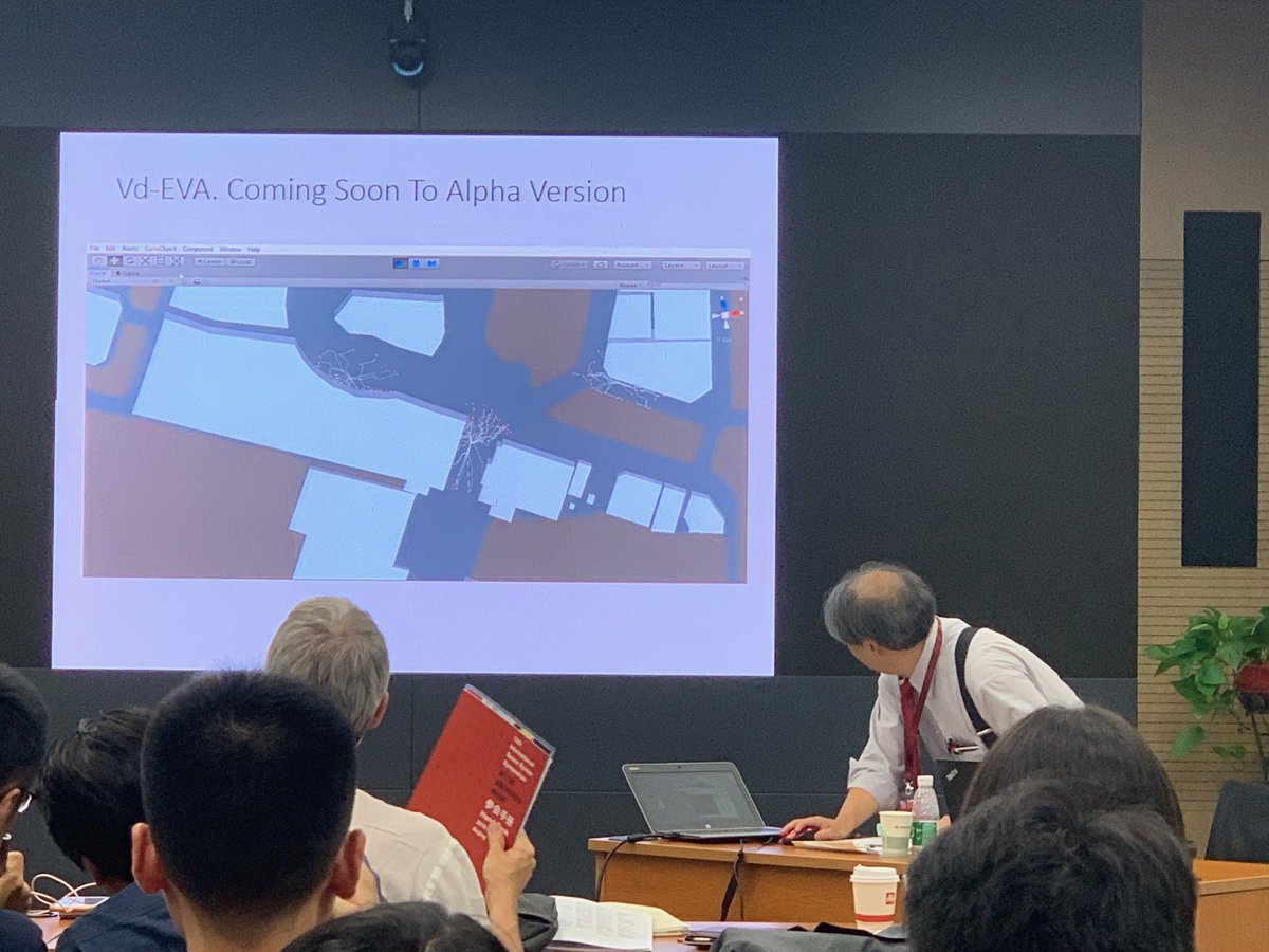 alanpenn's tweet image. Tosiyuki Kaneda presents a very impressive advance on Turner’s EVAS visual agents in Unity. #SpaceSyntax12