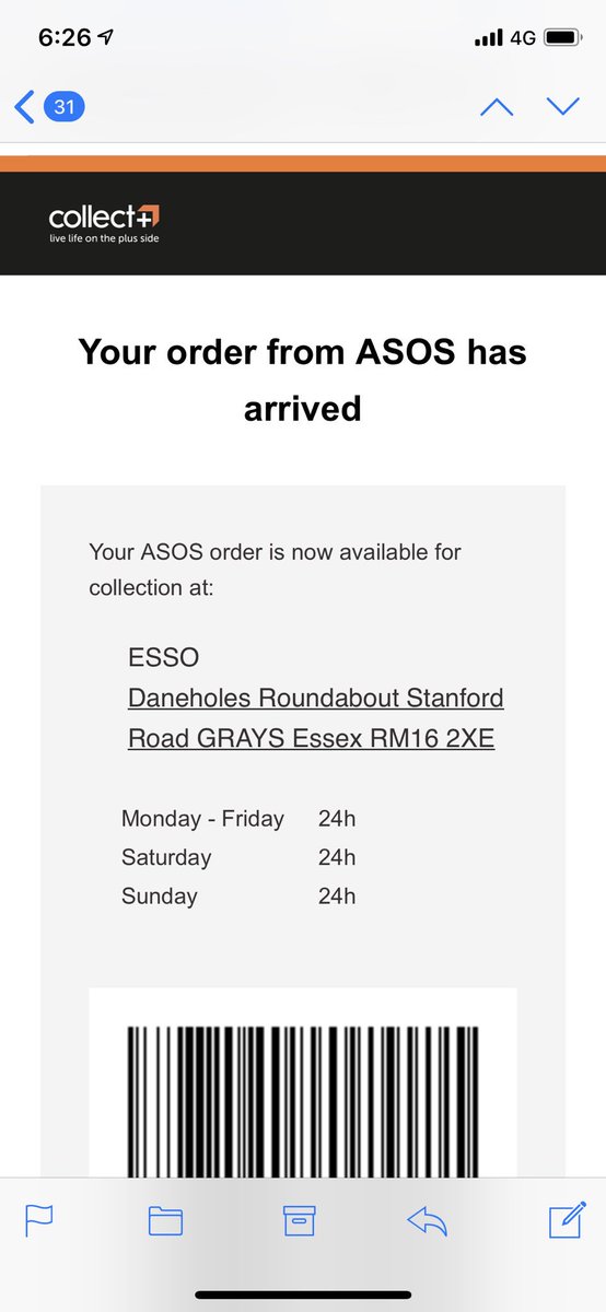 dave_johnson20's tweet photo. @CollectPlus I have just tried to pick up my parcel from esso daneholes grays and I was informed at the store I could only pick up my parcel from 8am. The email from you says the store is opened 24hr. I choose this store because of its opening times https://t.co/UVm3bvxEyw