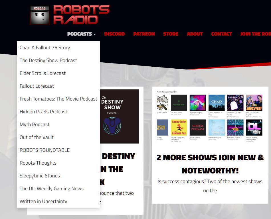 robots_radio's tweet image. Thirteen shows on the network and still growing. Which ones have you tried out? robotsradio.net #podcast #network #winningthegame