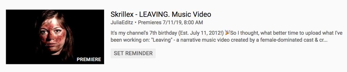 JuliaEditz's tweet photo. Set your alarms, people! The long wait is almost over!
π€π»β οΈππ€π₯
#TOMORROW #LEAVING #musicvideo #filmmakers #filmmaking #juliaeditz https://t.co/bdtjJJCCDT