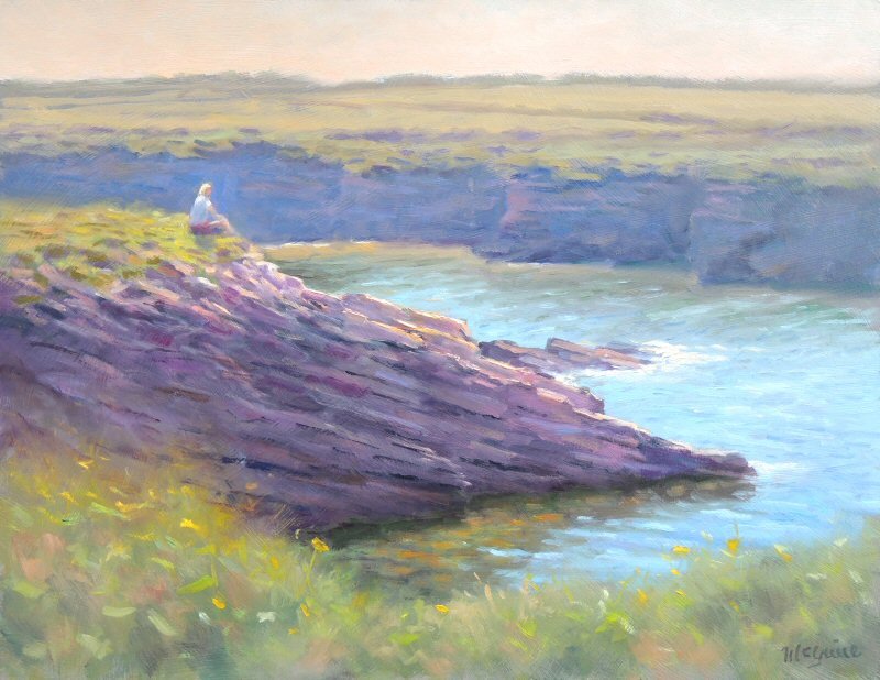Three paintings in one day at Hook Head! Bunched afterwards though! Two needed some further studio work. #art #plein #air