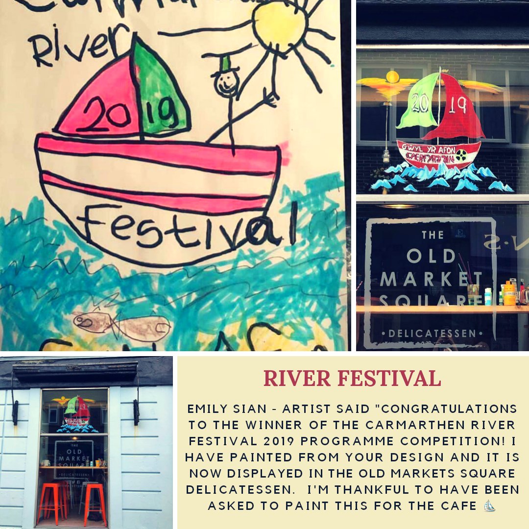 Diolch Emily Sian Thank you Old Market Square Delicatessen 😊Carmarthen River Festival gyda/with @clayshawbutler, @wpduk, McDonalds Carmarthen, @CarmsWater, Carmarthen Coracle & Netsmen's Association, @TOMMORADIO, @RadioCarms 🏴󠁧󠁢󠁷󠁬󠁳󠁿💙