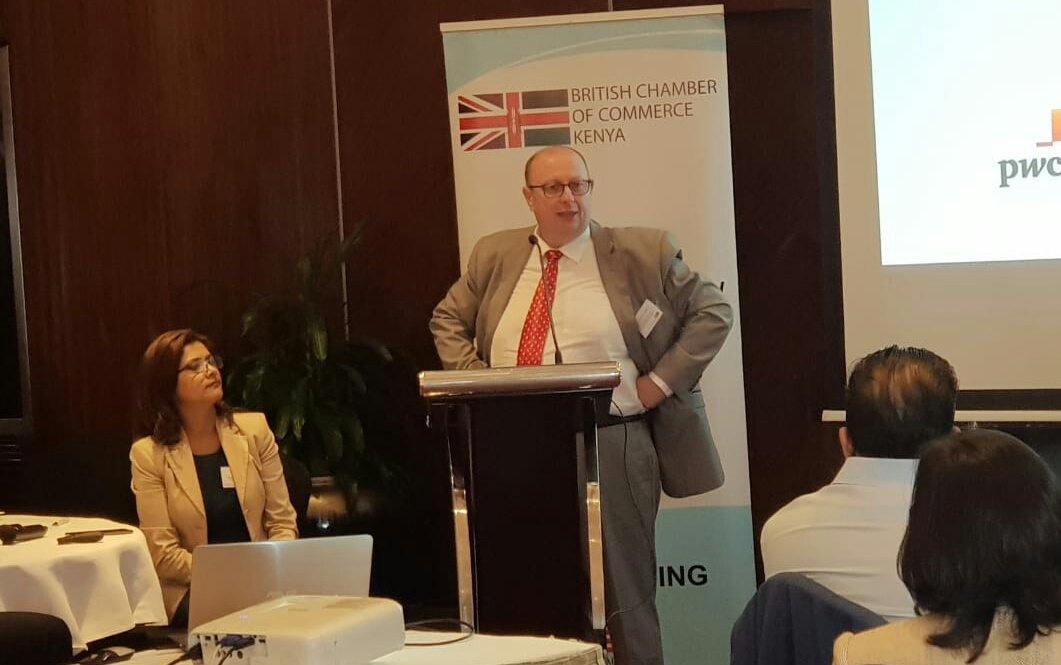 britchamken's tweet photo. @clivealcorn @tradegovuk East Africa reassuring members that trade ties between Kenya and the UK are bound to grow stronger @GrahamShawMBE @Faridaabbas17 #Brexit #tradeties #ukke https://t.co/xU6VFFQ12L