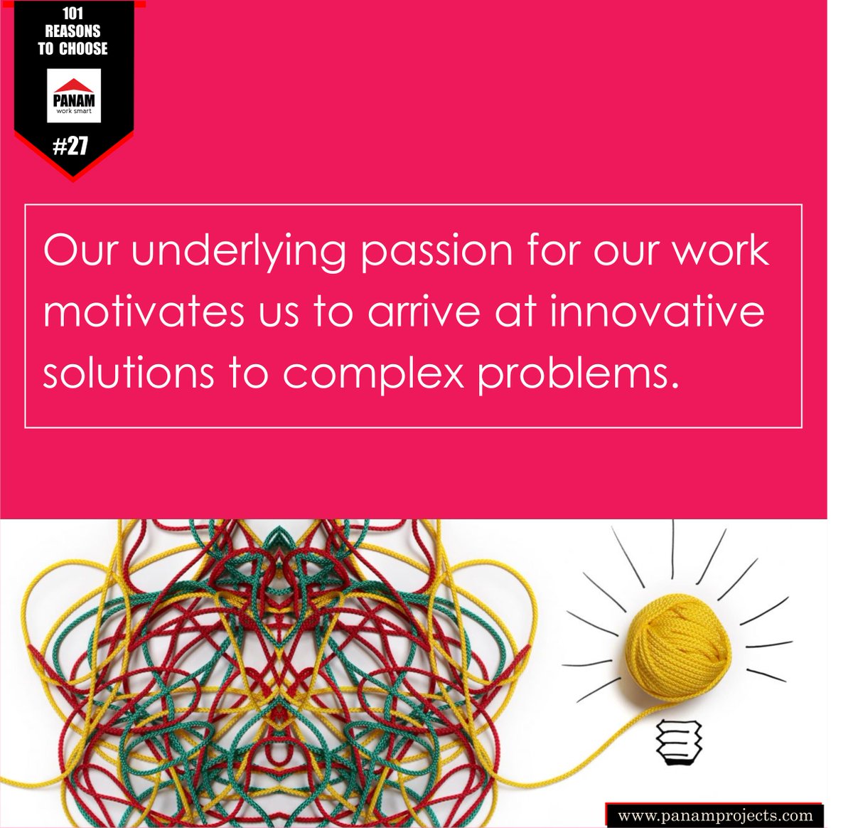 PanamProjects's tweet image. You have 101 Reason to choose Panam Project. Here is Reason #27 "Our underlying passion for our work motivates us to arrive at innovative solution to complex problem"
Learn more: panamprojects.com
#modularfurniture #PanamProjects #interior #101Reason