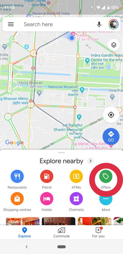 nikhilchawla's tweet photo. #GoogleMaps announces more India first features. One of the feature you all should try and share feedback is the 'Offers' feature. It is now available for - Delhi, Mumbai, Bengaluru, Pune, Chennai, Kolkata, Goa, Ahmedabad, Jaipur, Chandigarh and Hyderabad. #GoogleMapsIndia https://t.co/46NQGkdwgC