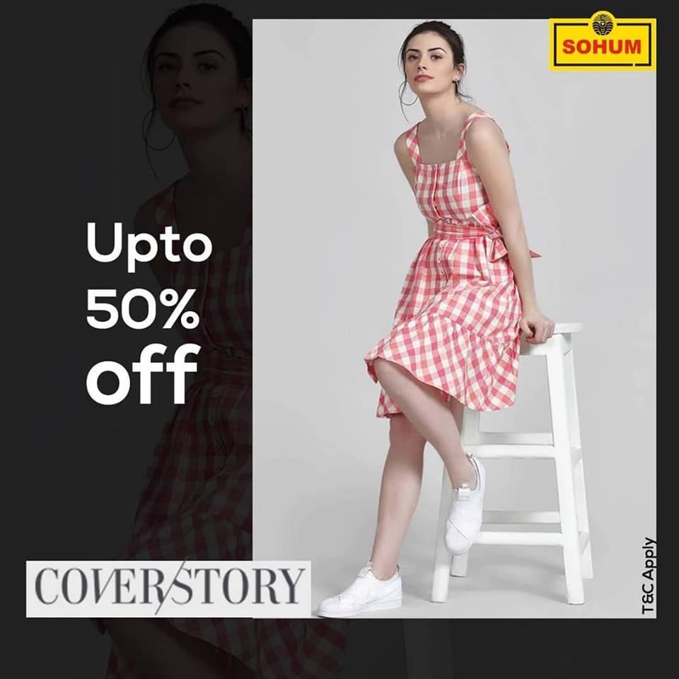 Cover Story brings to you an awesome offer! Upto 50% Off.. Hurry grab the offer..!!! #awesomeness #offers #SohumShoppe #CoverStroy #Fashion #Style