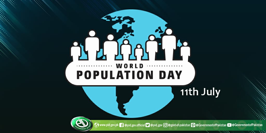 GovtofPakistan's tweet photo. July 11th is being remembered as World Population Day. The day seeks to focus attention on the urgency and importance of population issues.
#WorldPopulationDay https://t.co/0aHNcEMypZ