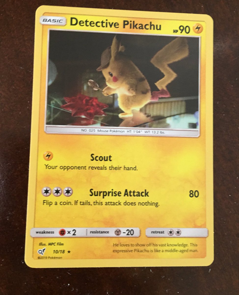 pikavee43's tweet photo. Out of that amazing error #DetectivePikachu case file I pulled 2 #pikachu cards a detective pikachu and a. Crimson invasion pikachu ❤️ #pikachucards #pokemon #pokemonTCG #TCG #Pikapika #cute #lucky #collection #pikachucollection #toy https://t.co/irmZbV126S