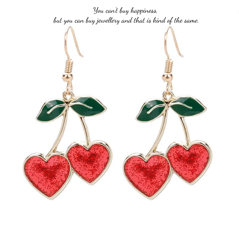 glitzfest's tweet photo. Cherrylicious! Earrings that are set to shine! #glitzfest #earrings #cherrylover #glittermakesmehappy https://t.co/nemiFkuyWq