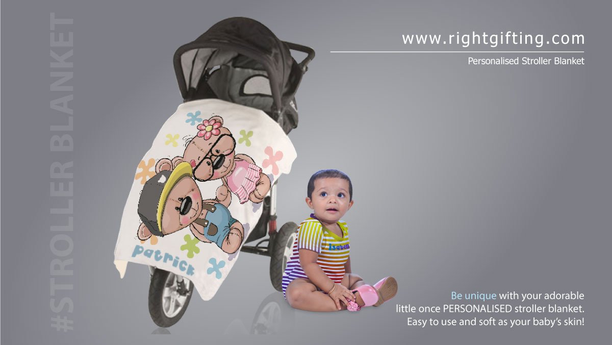 Babies are the most precious Gift! Your child deserves the best memory that they behold. How better than a personalised product to give them the perfect childhood. #personalised #strollerblanket
Visit rightgifting.com
Also, reach us info@rightgifting.com / 9110636079