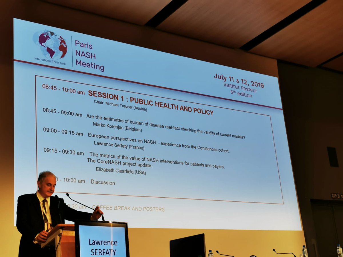 Prof. Serfaty addressing the participants of Paris
#NASHmeeting. <a href="/Marko_Korenjak/">Marko</a> #NAFLD #NASH. <a href="/NASH_Education/">The NASH Education Program</a> @intNASHday <a href="/nash24x7/">NASH24x7</a> <a href="/EU_Health/">EU One Health</a> <a href="/WHO_Europe/">WHO/Europe</a>