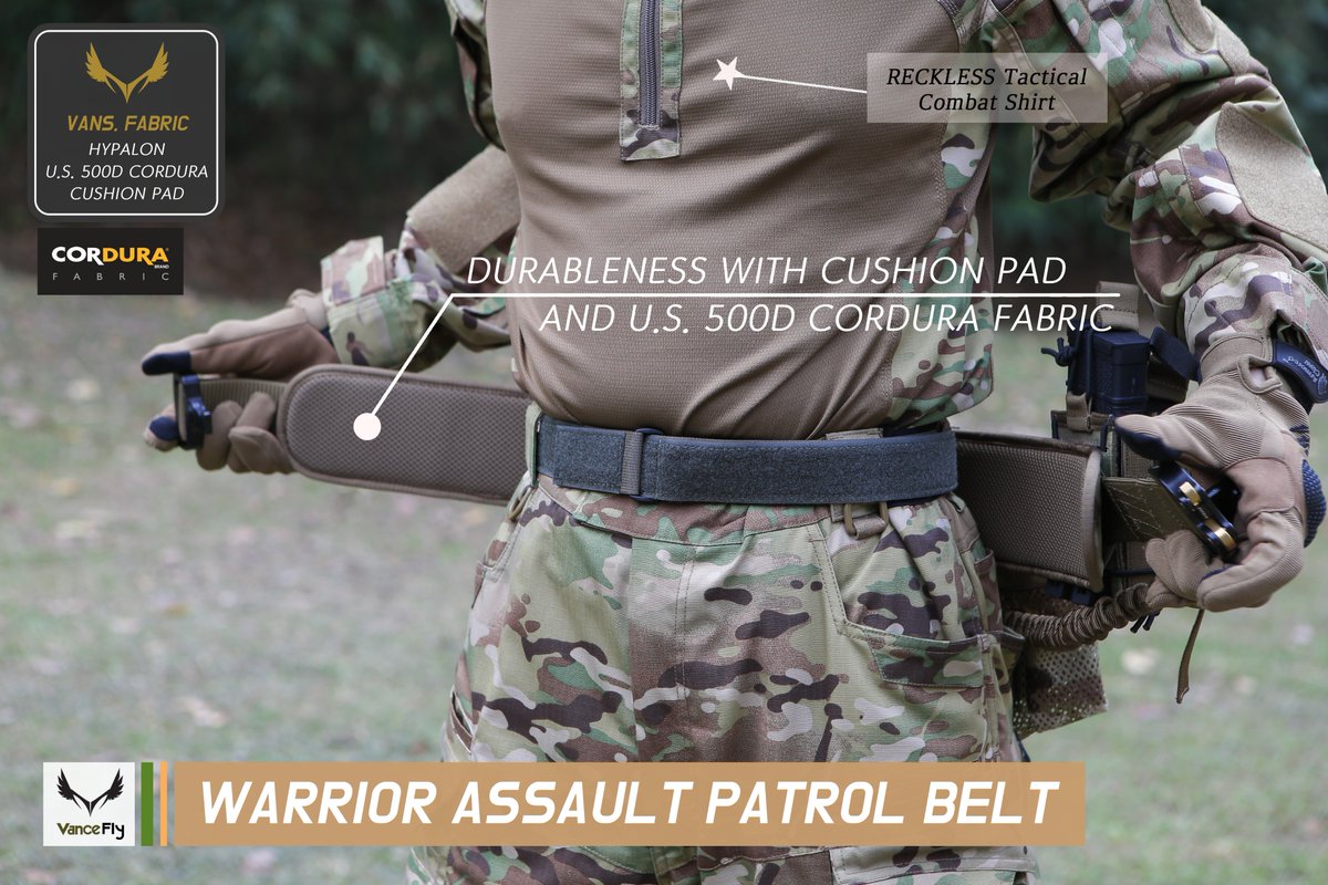 Vancefly1's tweet photo. Super easy way to buckle/unbuckle &amp; plenty options to hold #combat #gear; It features great #durability with stable cushion fit. Check out more details on our website, prepare yourself ;)
#vancefly #tactical #outdoor #belt #warrior #military #survival #daily #urban #activity #PMC https://t.co/fYb0MfpVgQ