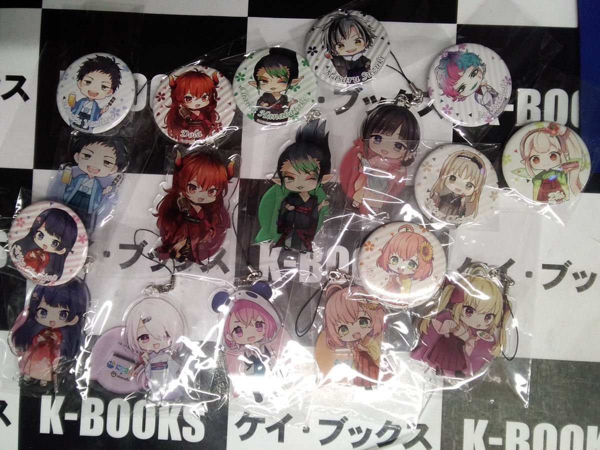 K Books動画館 グッズ入荷 祝 にじさんじ 音楽プロジェクト始動 Nicocafe19 グッズ入荷致しました Kbooks 動画館 池袋 サンシャイン Vtuber 月ノ美兔 える 鈴鹿詩子 花畑チャイカ ドーラ 社築 シスター クレア ジョー 力一