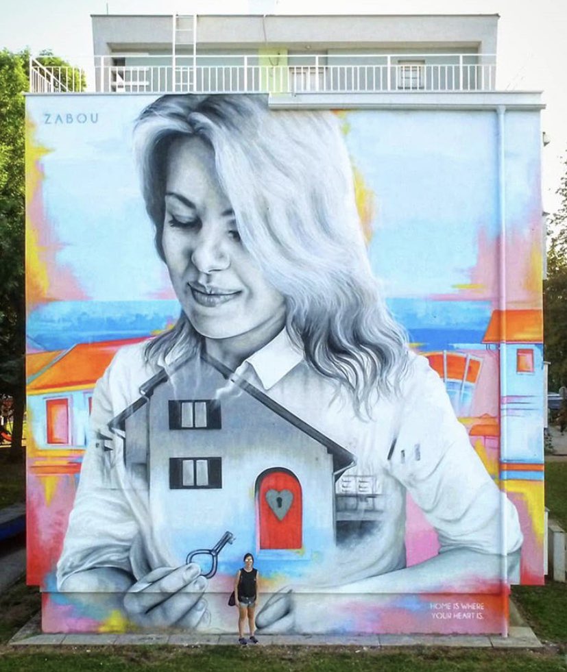 Ginger_ajm's tweet photo. Home is where your heart is

#StreetArt by Zabou
In Vukovar #Croatia https://t.co/x4StFJTgMf