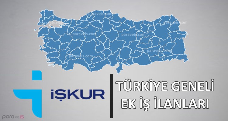 İŞKUR #evdeekiş ilanları; paraveis.com/illere-gore-is…