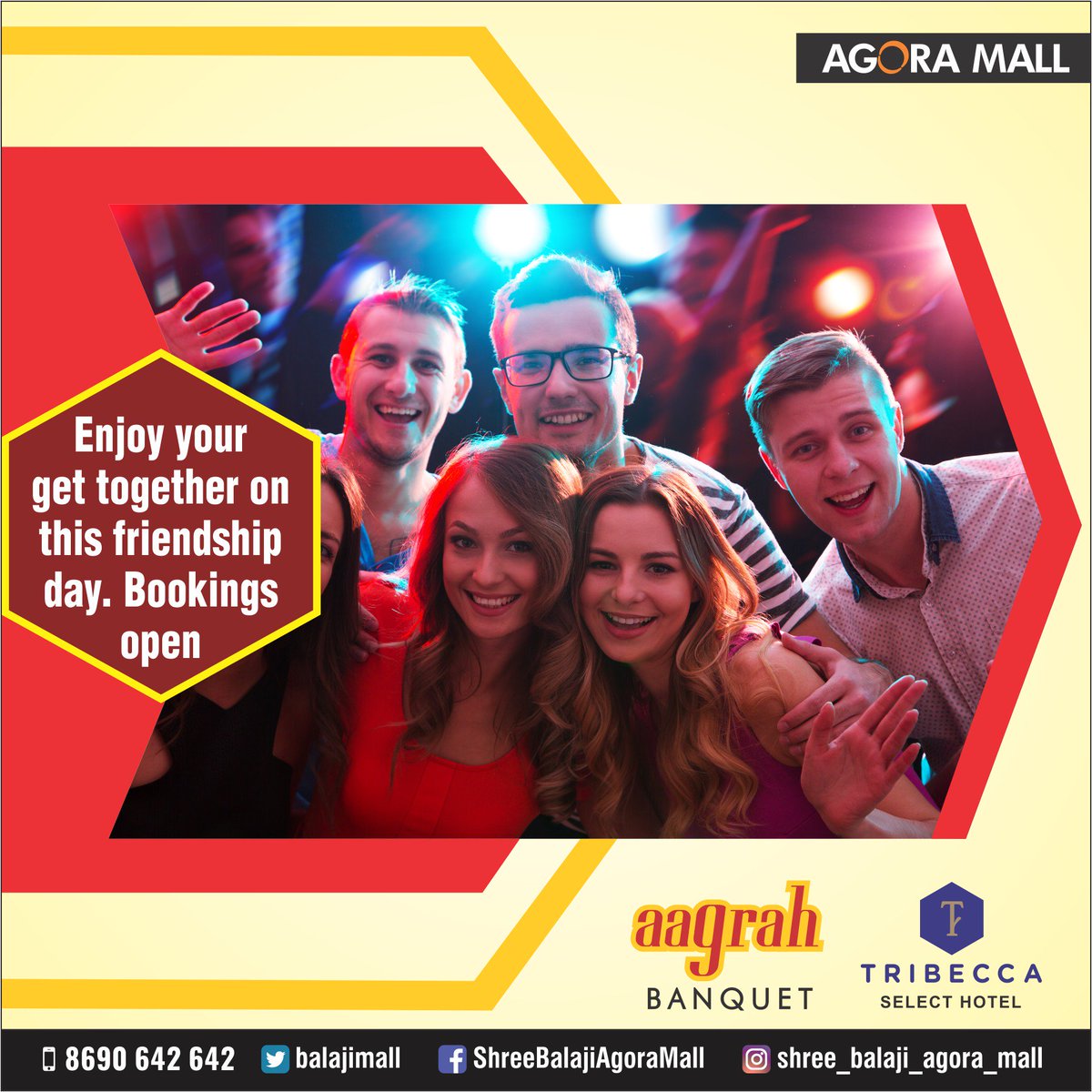 Agoramall3's tweet photo. Managing guests is the most interesting part of Wedding festivities. Because you have people of different temperament walking down with different sets of beliefs and opinions that it gets almost impossible to fulfil all their wishes.
Call: 8690642642

#AgoraMall #Ahmedabad https://t.co/RiiZDm04rn