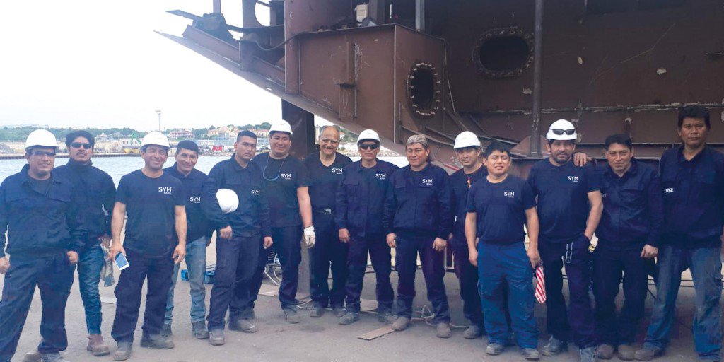 SymNaval's tweet photo. From our strategic base in Santo Domingo our staff offers international coverage for cruisers and merchant ships in the whole Caribbean area.👷 #SYMNaval #naval #shipyard #cruise
https://t.co/6ZwvEvQfp4 https://t.co/gZOF3s4Ut1