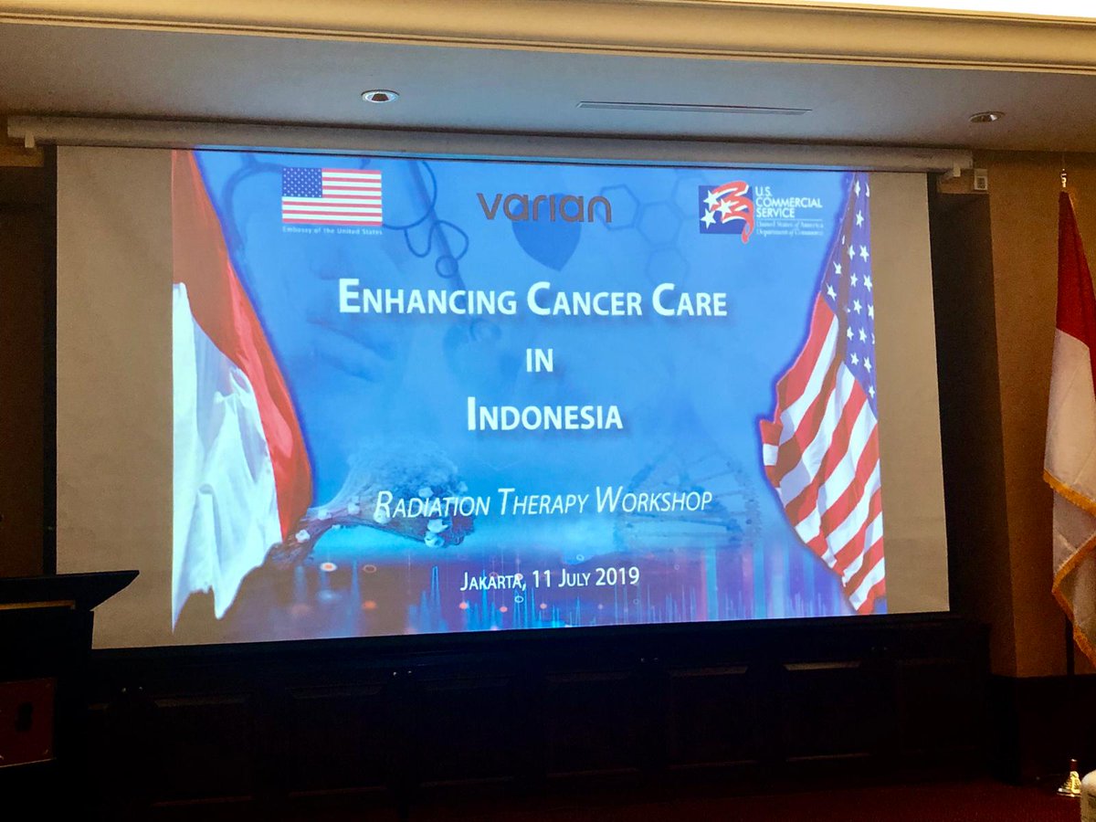 Honoured to be invited by the US Embassy in Indonesia and @VarianMedSys to present at their Enhancing Cancer Care in Indonesia event today. Proud to share the @IconGroupAU mission and experience in radiation oncology. #icongroup #radiotherapy #cancercare