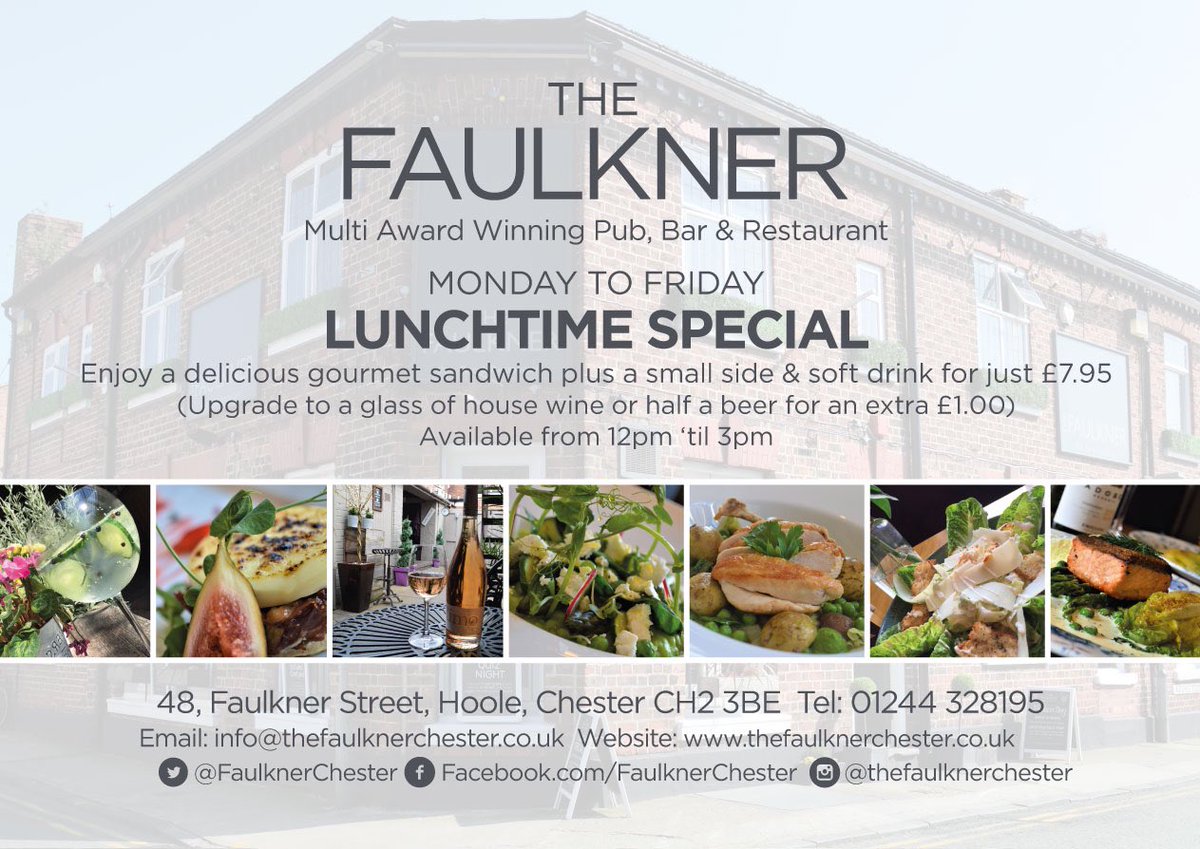 Looking for somewhere to lunch today? Look no further, our lunch special for just £7.95 is more popular than ever so pop over to see why so many choose us. #lunch #Lunchtime #lunchspecial #expresslunch #mealdeal #Hoole #Chester #chester