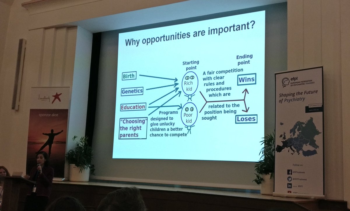 EFPTrainees's tweet image. Dr. Mariana Pinto da Costa reminding us why opportunities are important! Take advantage of the ones @EFPTrainees and the EPA #ECPC @Euro_Psychiatry provides ! #EFPTPrague2019