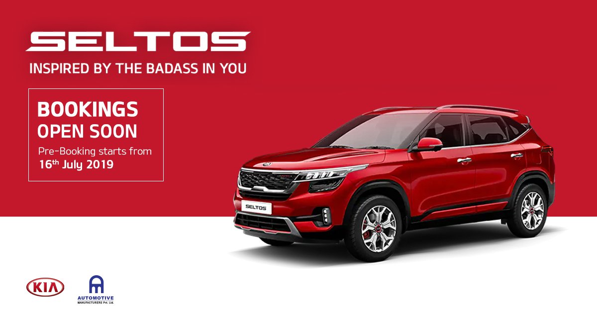 KiaAutomotive's tweet photo. We now bring the Badass to you, wherever you are

Bookings open for

KIA SELTOS

From July 16th, 2019

Contact your nearest Automotive Kia Dealers to pre-book https://t.co/wMncRwLoWO