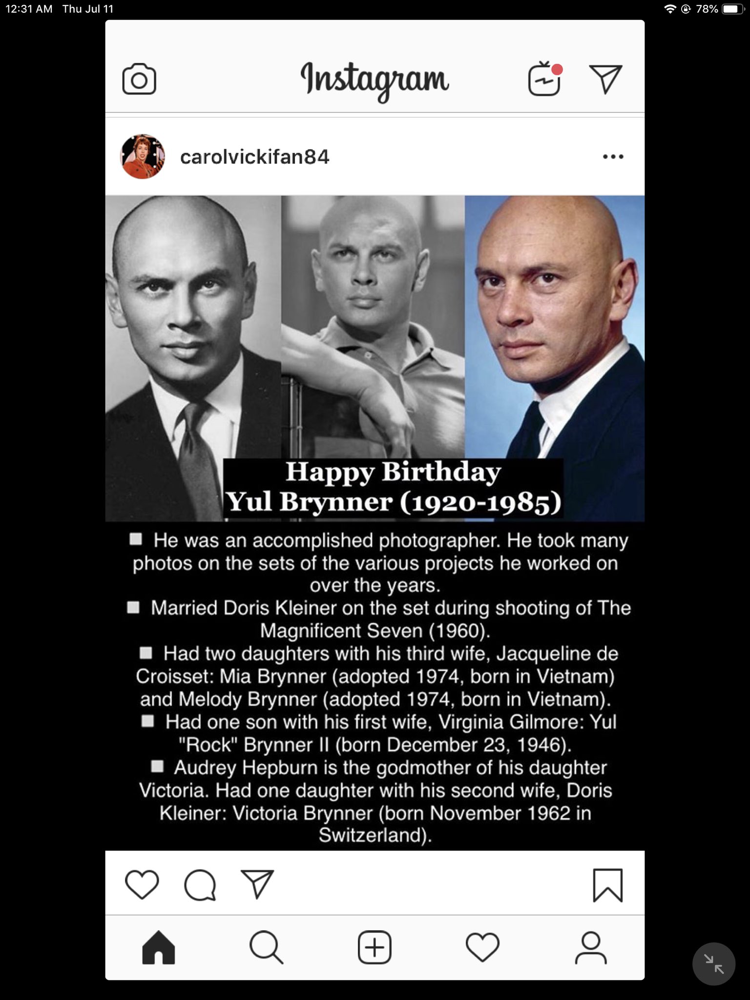 Happy Birthday! Yul Brynner, Lil Kim, Bonnie Pointer and Sela Ward!        