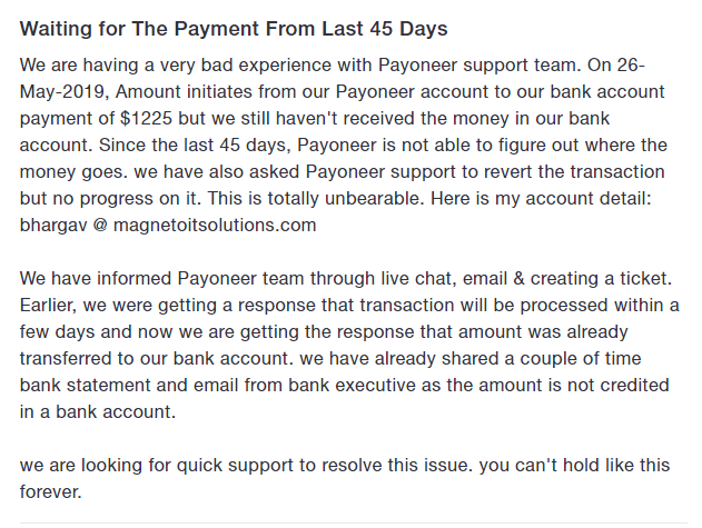 Chat payoneer live live chat