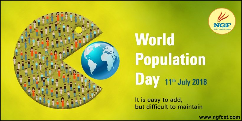NGFCollege's tweet photo. #WorldPopulationday is an International level occurrence, observed on July 11 every year,which seeks to raise awareness of global population issues.
Celebrations of World Population are incomplete without understanding the importance of educating each person on the planet
#NGFCET https://t.co/PZwtj2Ggte