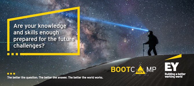 NataliaGrijalba's tweet photo. Are your knowledge and skills enough prepared for the future challenges? 🤔
En dos semanas comienzan los #AdvBootCAMPS, formación por la que pasaran mas de 600 profesionales del area de Advisory @EY_Spain. Formacion🔝ponentes🔝 #EYUniversity https://t.co/zMFKGngX8B