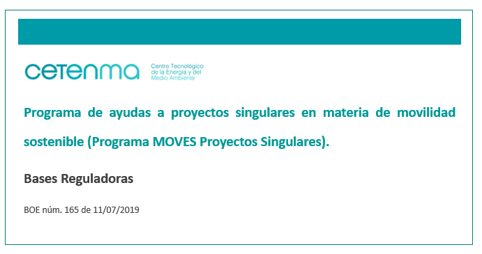 CETENMA's tweet photo. 📢 El @mitecogob publica las Bases Reguladoras del Programa MOVES - Proyectos Singulares en materia de #MovilidadSostenible 🛴🚋🚌
❗️Estaremos atentos a la publicación de la convocatoria
▶️+info: https://t.co/Oq5YQbhUYB
#VT #alertas https://t.co/oTSRQwjcJh