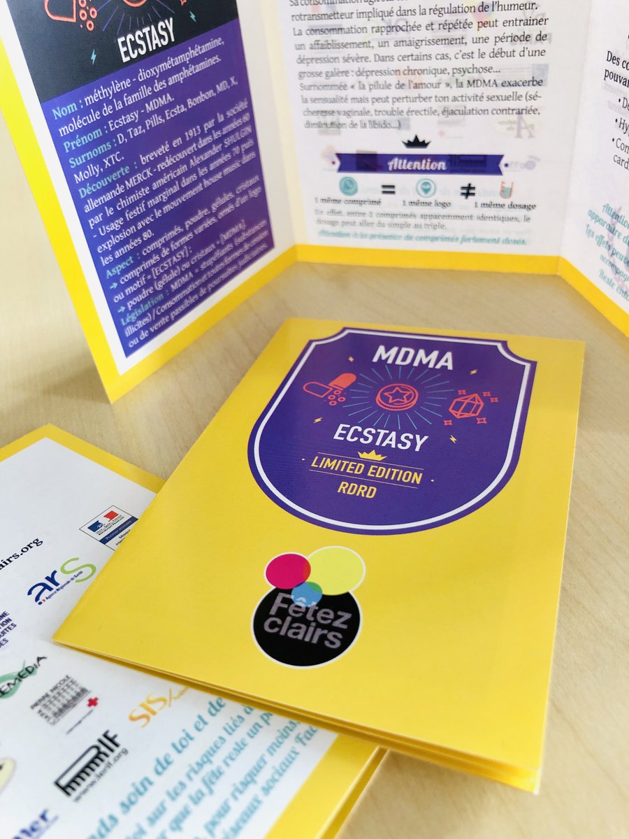 🤩 Nouveau flyer #MDMA / #ECSTASY 🤩

Dès maintenant chez votre marchand de #prévention préféré 😃