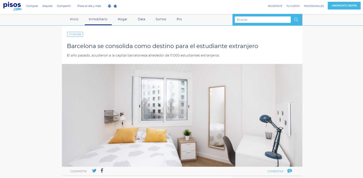 La Autónoma de Barcelona (4.168), la UB (2.167) y la Pompeu Fabra (1.981) son las 3 universidades donde más estudiantes foráneos se han matriculado. Laia Comas de <a href="/IneditBCN/">Inèdit Barcelona</a> analiza el atractivo de Barcelona como destino para estudiantes y trabajadores. pisos.com/aldia/barcelon…