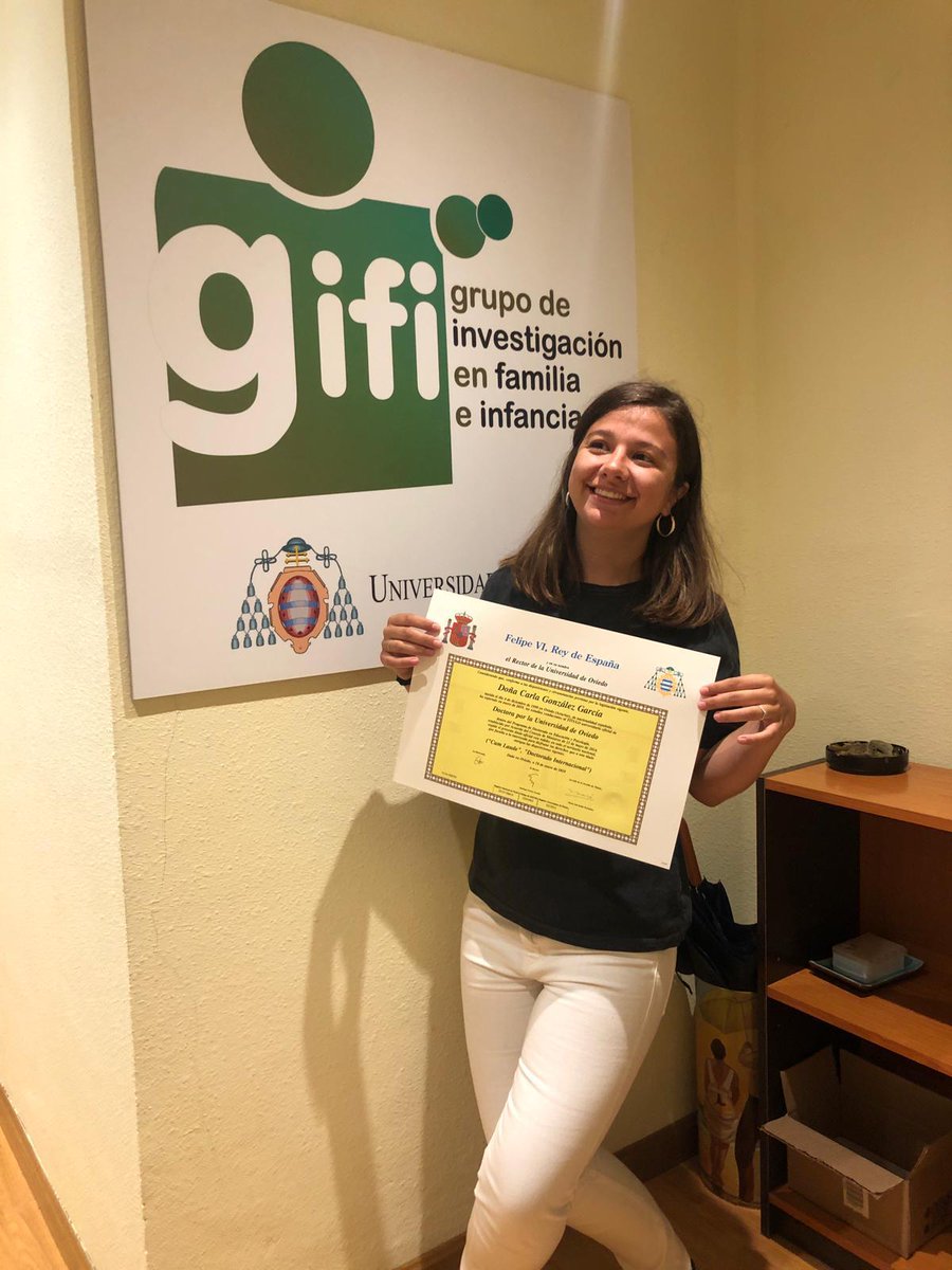 ¡Oficialmente doctora! gracias al <a href="/grupogifi/">GIFI-Grupo de Investigación en Familia e Infancia</a> <a href="/uniovi_info/">Universidad Oviedo</a>  y sus investigadoras/es por acompañarme en esta etapa y en el nuevo camino que he iniciado.