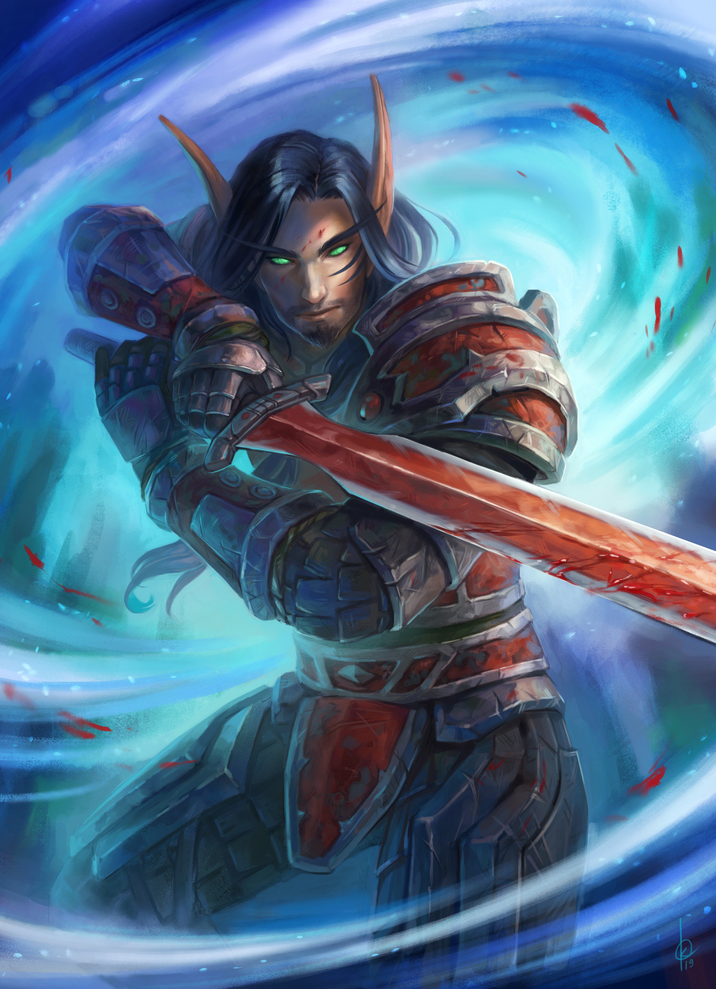 Wow Blood Elf Warrior