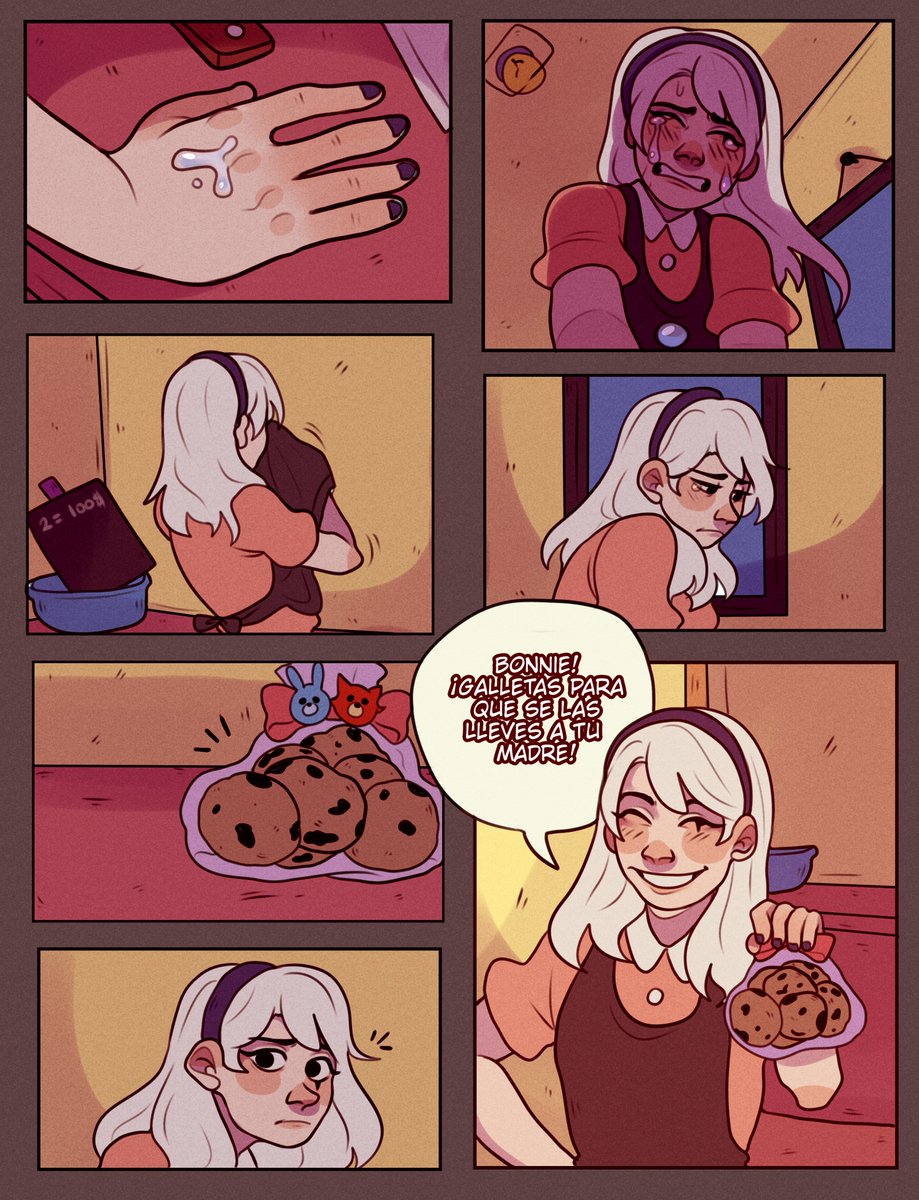 ZusuruMiya's tweet image. ✨TEEN MOVIE FHS ✨

//La popularidad no es todo.//
Primer cap, Pag 7-8❤️
(😔💜)
#FNAFHSTM #FNAFHS #FHS