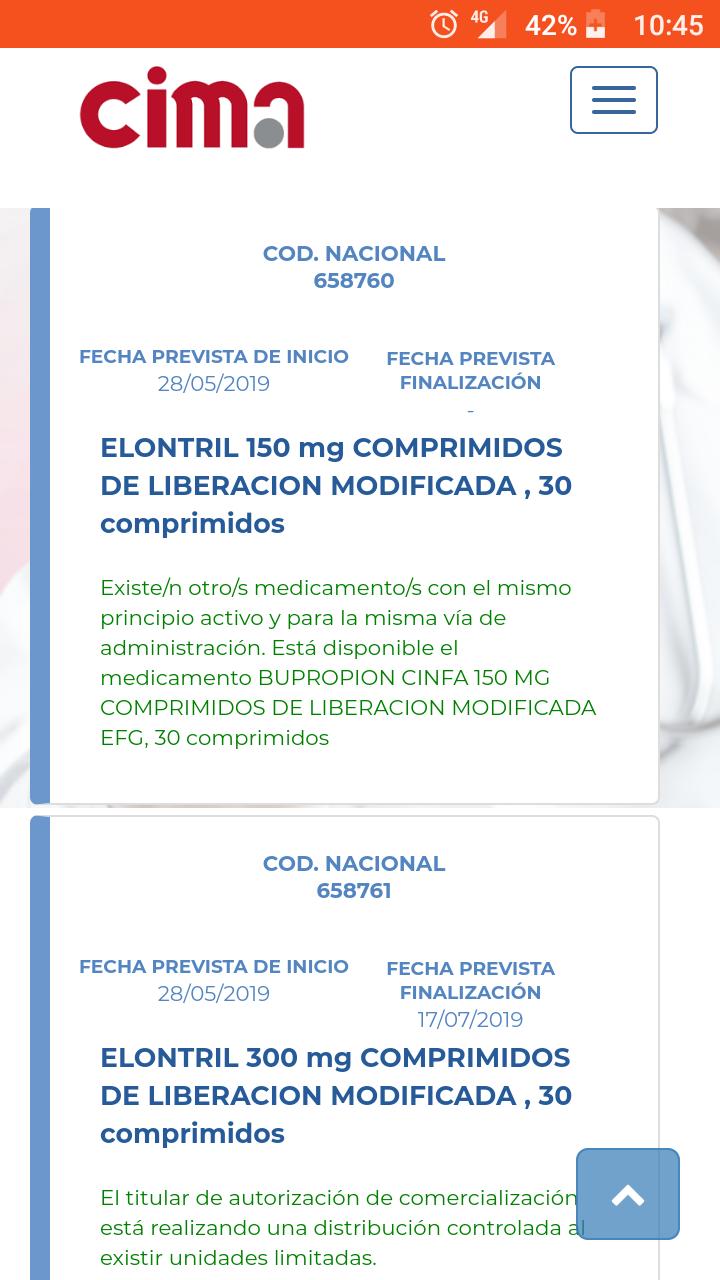 Precio de elontril 300