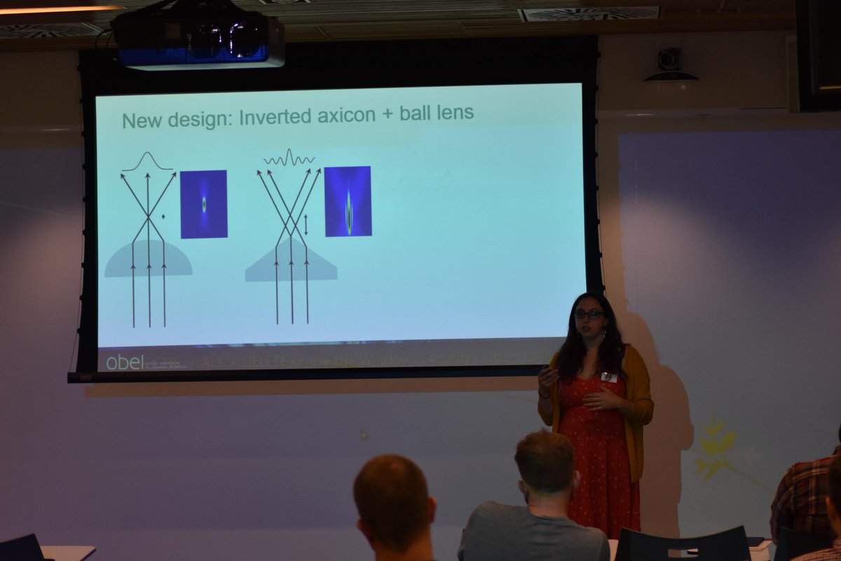 G_Untracht's tweet photo. I appreciate having photos of myself giving talks, but somehow I'm always making the strangest faces... #ionsexeter #phdlife #optics #womeninSTEM https://t.co/D3LcS60e9t