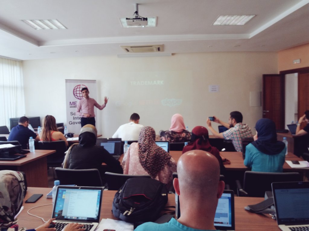 meacsig's tweet photo. Starting another “hopefully” successful day (day 4) of the MEACSIG 2019, with @RiyadhBalushi
discussing Trademarks , Copyright , and Internet Governance . https://t.co/ycBlRyqUUa