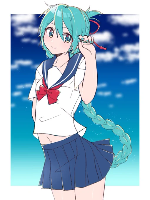 ミクさんで君の名はの三葉ヘア 