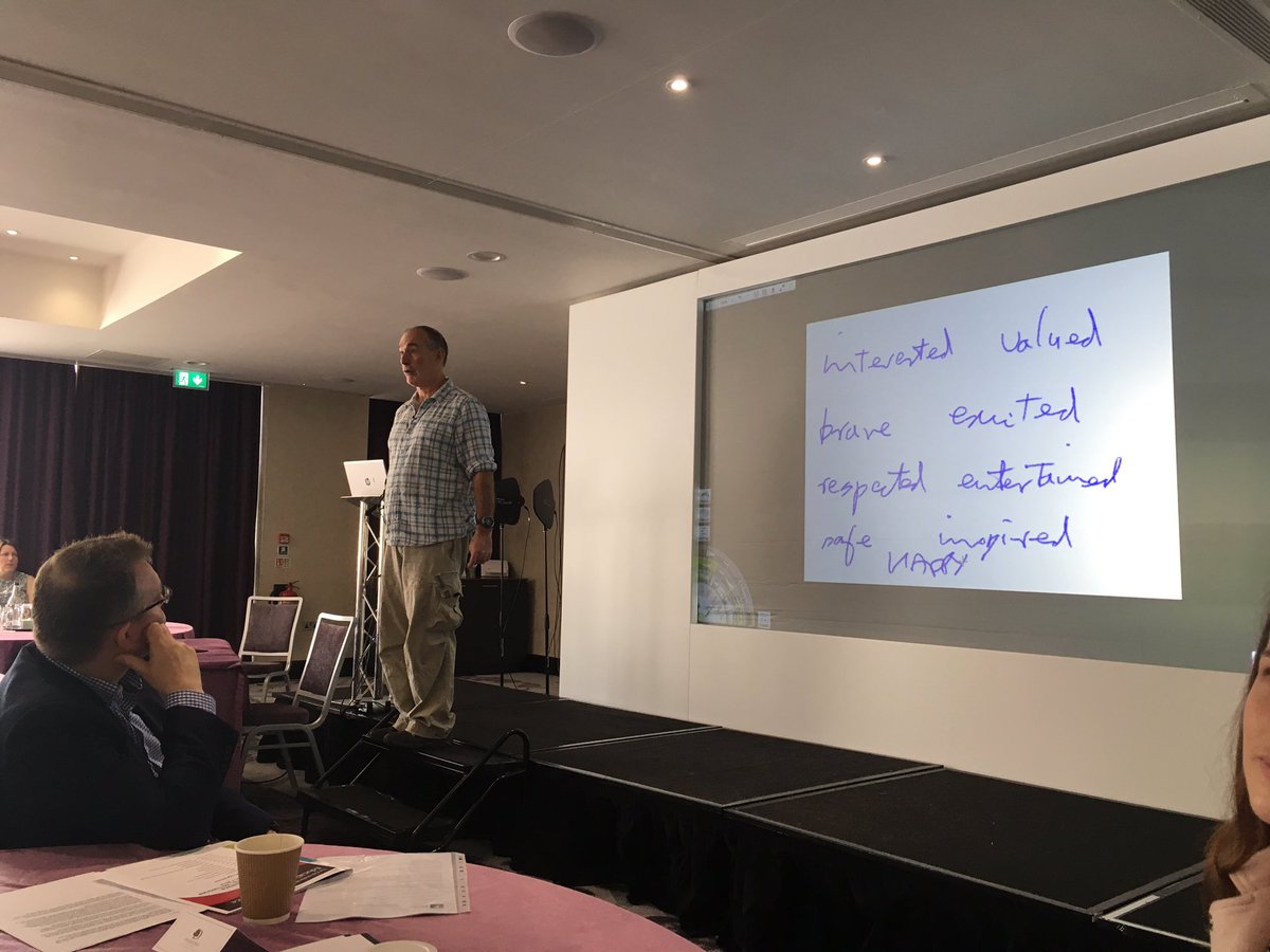 EmBennett78's tweet photo. Interactions and reward from attachment figures are key to brain development, and teachers play a key role in this. Fascinating opening keynote from Dr Andrew Curran #teachersmakeadifference #developingbrains #attachment #loveforlearning #EMSENDConference https://t.co/zx5JmNgFAp
