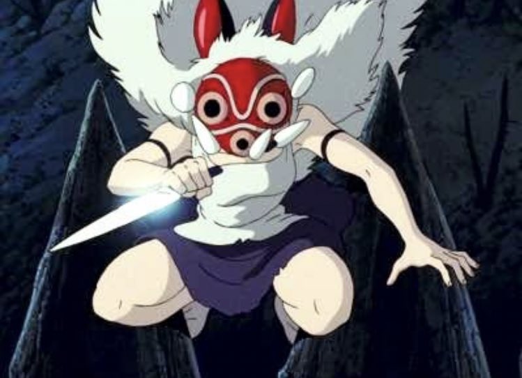 消します わたし 文化祭でもののけ姫サンの格好することになったから お面頑張って作るわ T Co 12lbreejno Twitter