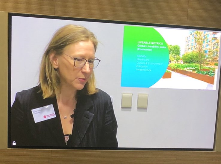 Selina Mason @Lendleaseuk Metrics on liveability are very top down. We need to focus on metrics that aren’t about consumption and growth. Melbourne getting it right in making places better for people to live in. <a href="/nlalondon/">NLA</a> #NLAInternational #batessmart #liveability