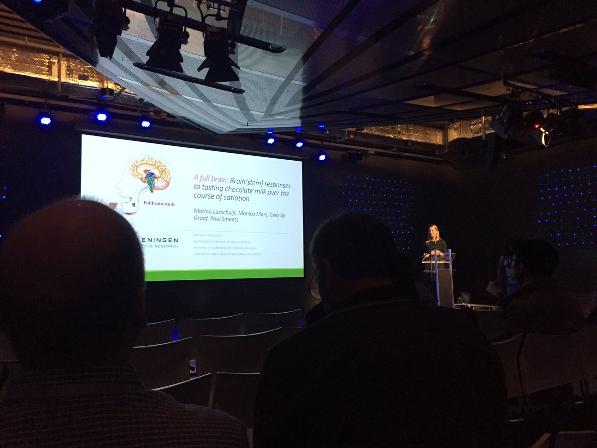 irisduif's tweet photo. @Marlou_La gave a great talk about the “full” brain and brain(stem) responses to tasting chocolate milk over the course of satiation! #ssib2019 https://t.co/xdgm8oHzG7